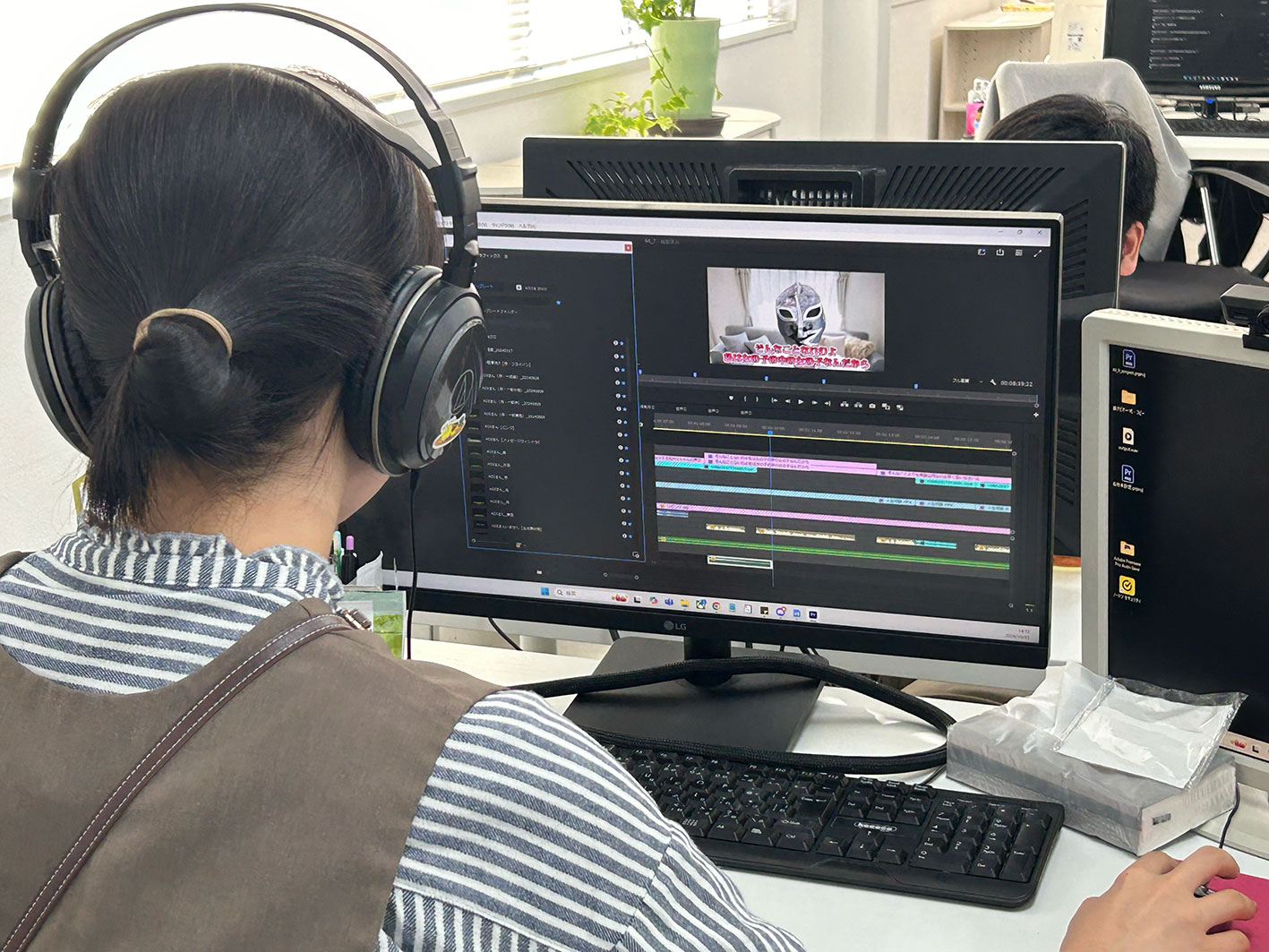 動画編集作業風景1